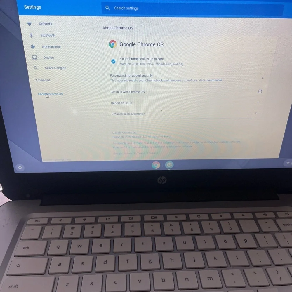 COPY - COPY - (WORKING) HP CHROMEBOOK 14 w/POWER CORD (UNLOCKED)